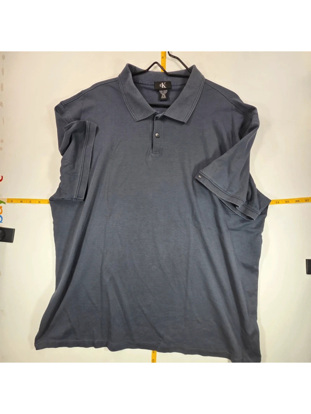 Calvin Klein slate blue short-sleeve polo shirt XXL